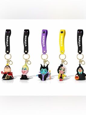 Disney Villains Keychain Bundle Lot of 5